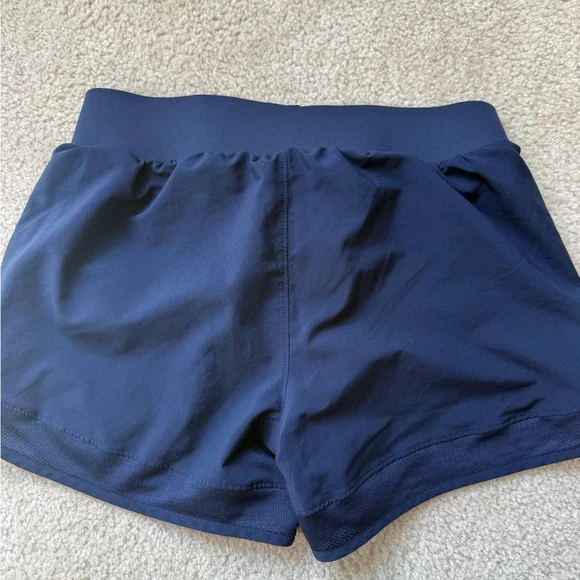 Under Armour Navy Blue Women's Lightweight Athletic Shorts - Picture 3 of 5